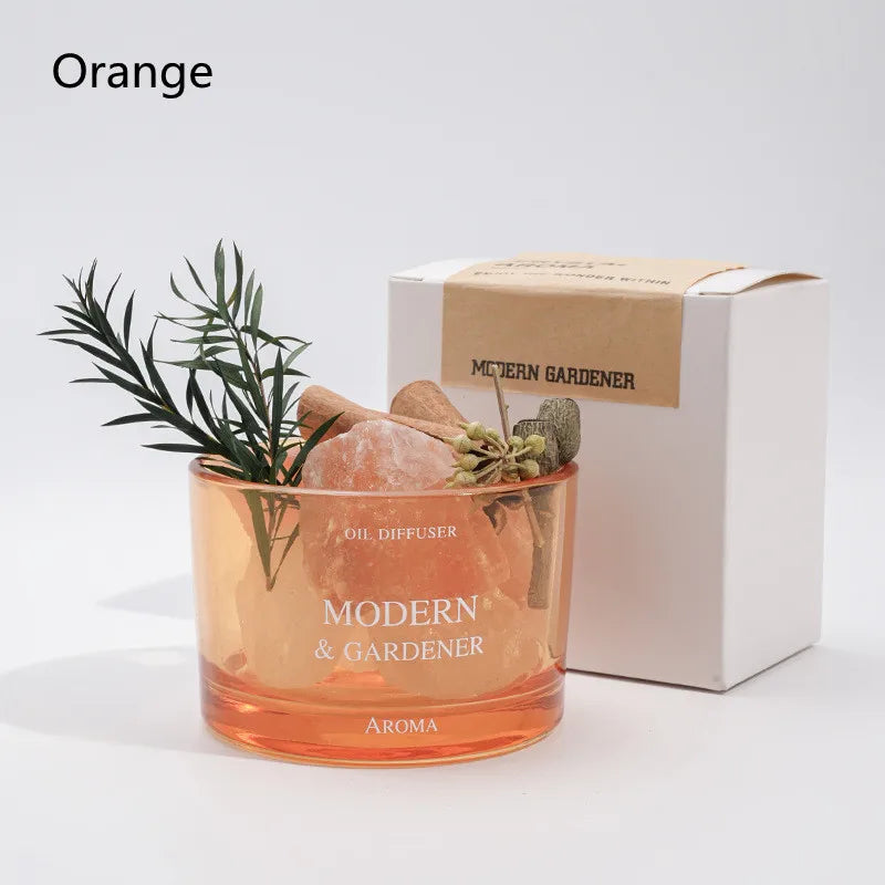 Flamfri aromadiffusor med kristaller – dekorativ aromaterapi