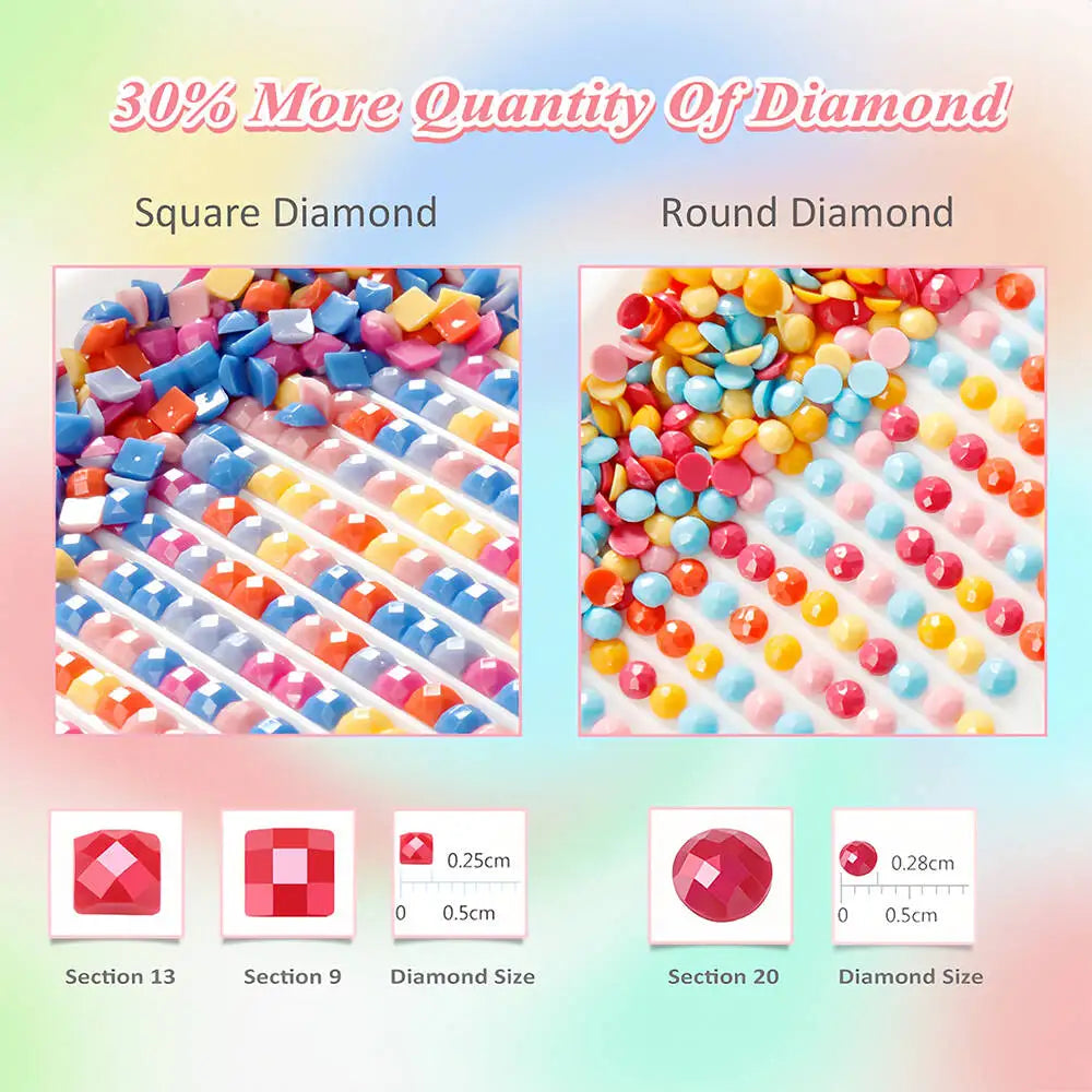 Diamond Painting – Elegant dansare i ljus och rörelse