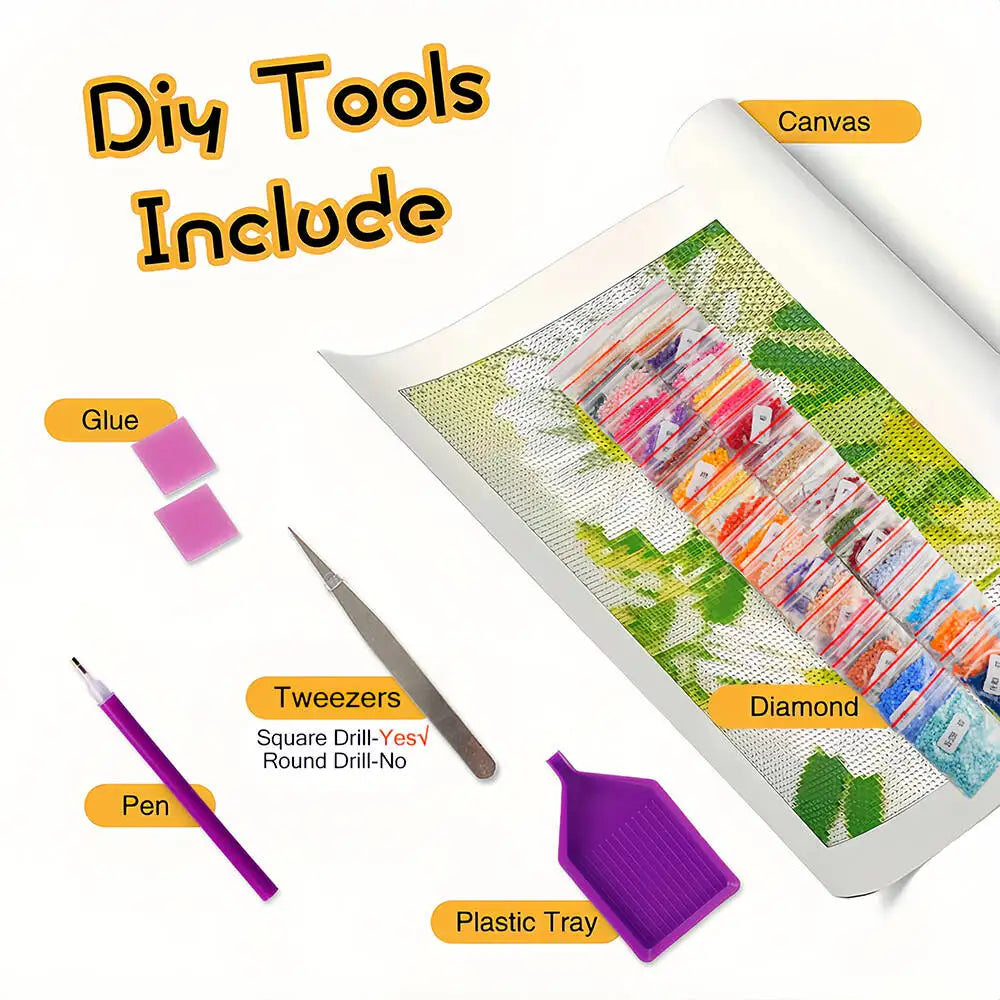 Diamond Painting – Elegant dansare i ljus och rörelse