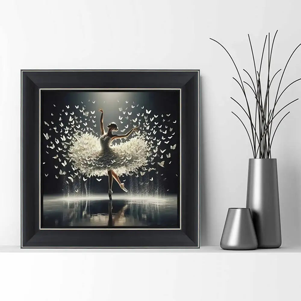 Diamond Painting – Elegant dansare i ljus och rörelse