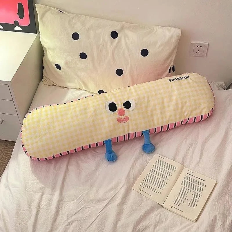 Lång kroppskudde / Body pillow med gulligt mönster