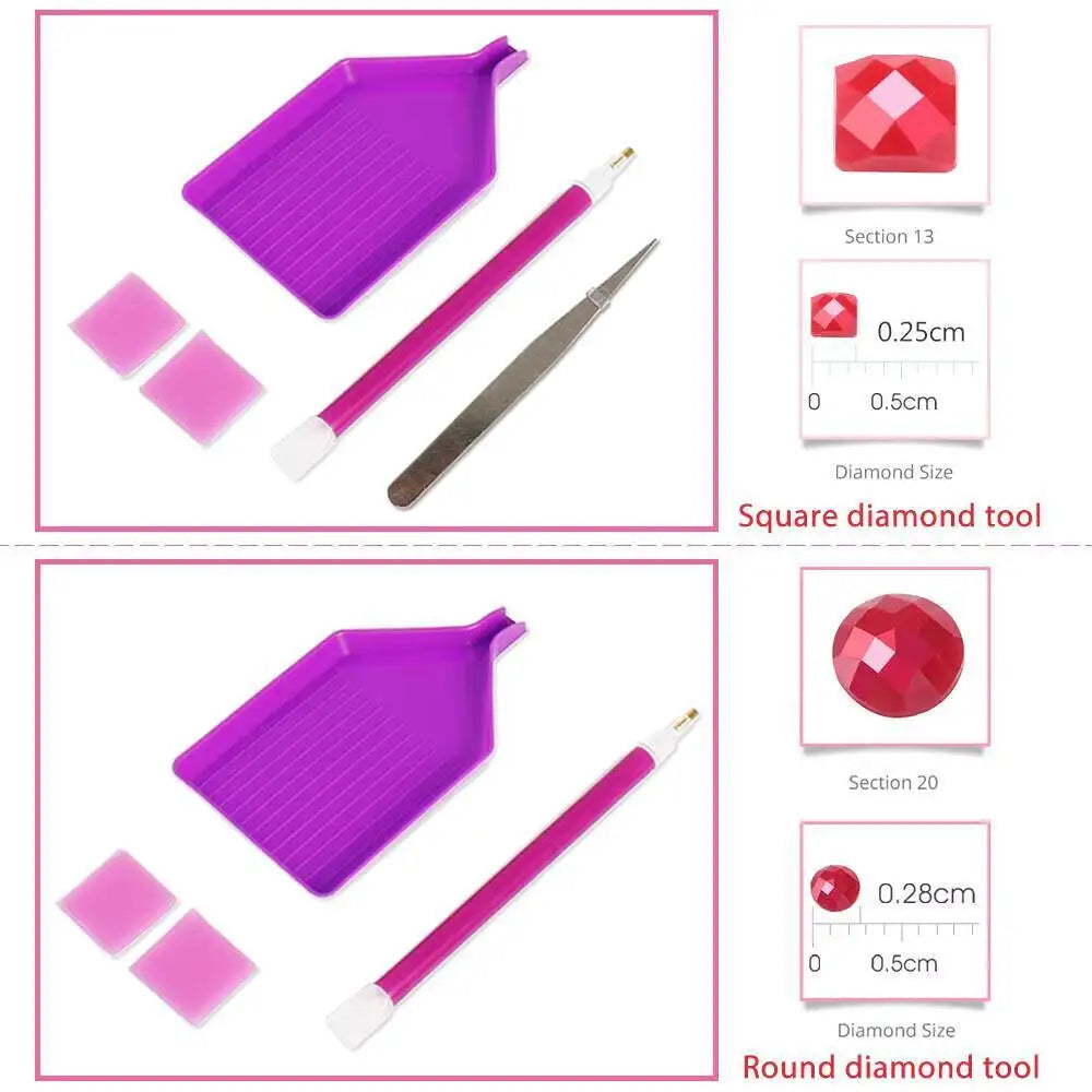 Diamond Painting – Lekfull räv i sagoskog