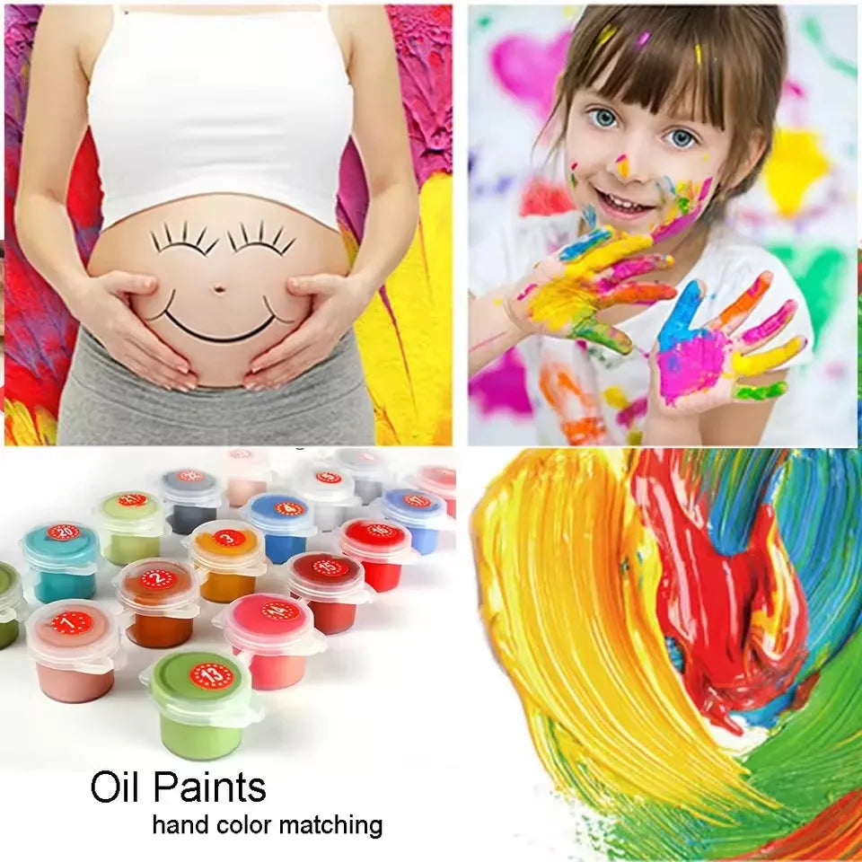 Måla efter nummer – Söt kanin i naturen